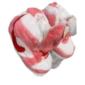 Strangelove Fuzzy Slippers Nike Airforce 1 Dunk Pink, Red, White One Size Adult